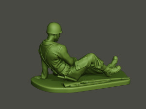 american soldier ww2 wounded a8 3D 打印模型