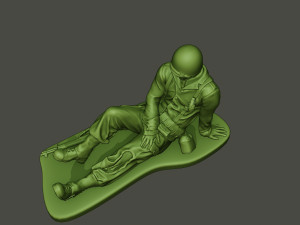american soldier ww2 wounded a8 3D 打印模型