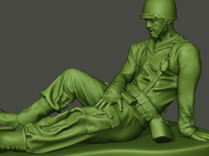 american soldier ww2 wounded a8 3D 打印模型
