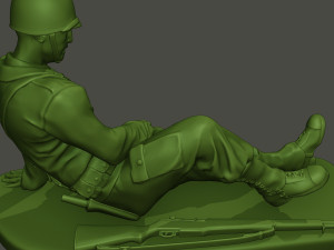 american soldier ww2 wounded a8 3D 打印模型