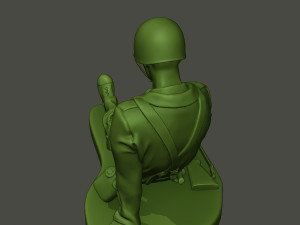 american soldier ww2 wounded a8 3D 打印模型