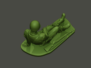 american soldier ww2 wounded a8 3D 打印模型