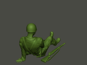 american soldier ww2 wounded a8 3D 打印模型