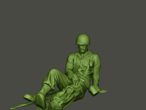 american soldier ww2 wounded a8 3D 打印模型
