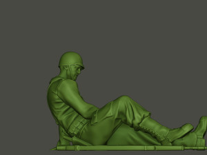 american soldier ww2 wounded a8 3D 打印模型