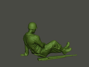 american soldier ww2 wounded a8 3D 打印模型