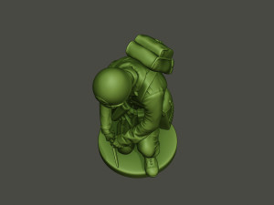 american soldier ww2 cutting a8 Modello di stampa 3D