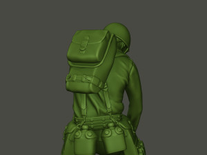 american soldier ww2 cutting a8 Modello di stampa 3D