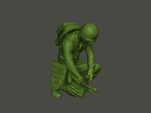 american soldier ww2 cutting a8 Modello di stampa 3D