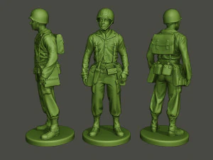 american medic soldiers ww2 a8 pack 3D Print Model