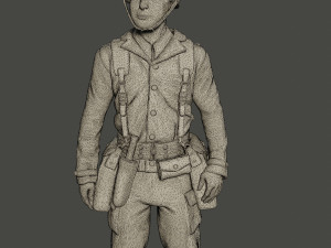 american medic soldiers ww2 a8 pack 3D Принт Модель