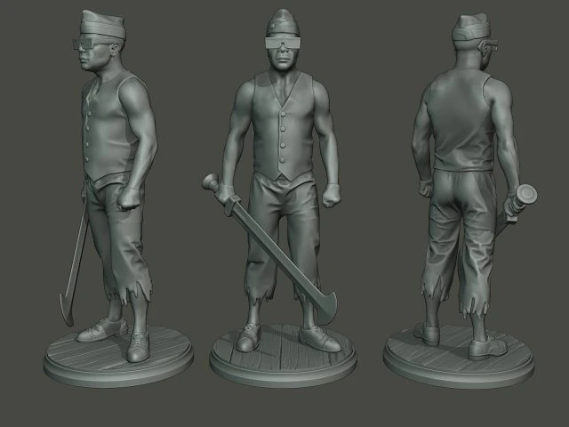 meme ata&uacute;d bailando c 003 Modelo de impresión 3D .c4d .max .obj .3ds .fbx .stl .blend 