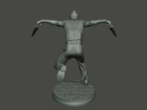 meme ata&uacute;d bailando c 007 Modelo de impresión 3D