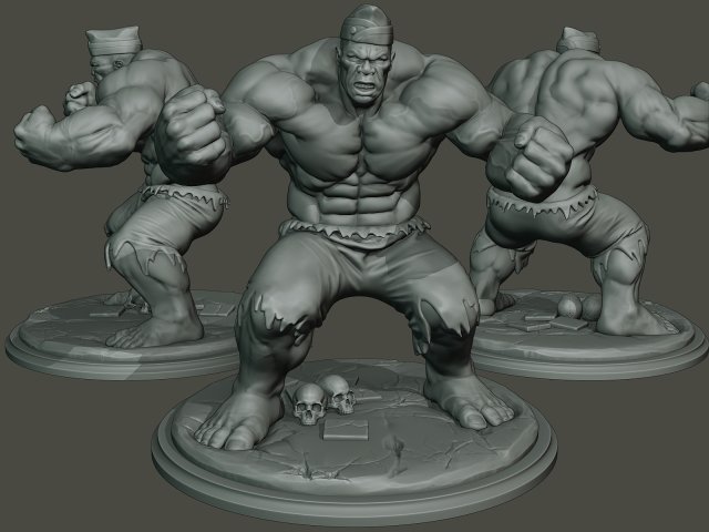 dancing coffin meme monster gulk Model Cetak 3D .c4d .max .obj .3ds .fbx .stl .blend 