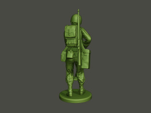 american engineer soldier ww2 analyzing a9 3D-printmodel