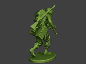 american engineer soldier ww2 run a9 Model Cetak 3D