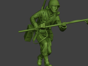 american engineer soldier ww2 run a9 Model Cetak 3D