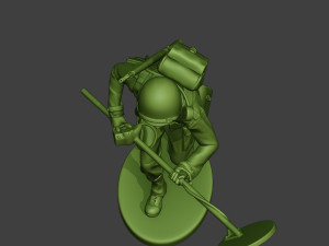 american engineer soldier ww2 run a9 Model Cetak 3D