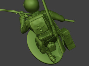 american engineer soldier ww2 run a9 Model Cetak 3D