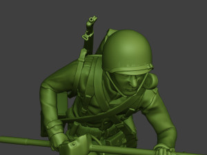 american engineer soldier ww2 run a9 Model Cetak 3D