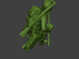american engineer soldier ww2 run a9 Model Cetak 3D