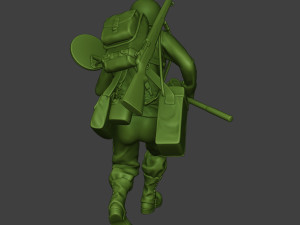american engineer soldier ww2 run a9 Model Cetak 3D