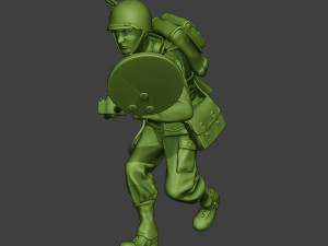 american engineer soldier ww2 run a9 Model Cetak 3D