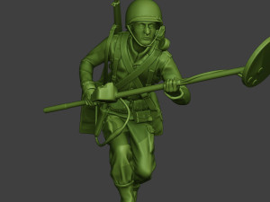 american engineer soldier ww2 run a9 Model Cetak 3D