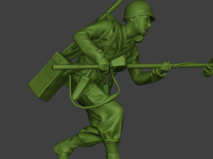 american engineer soldier ww2 run a9 Model Cetak 3D