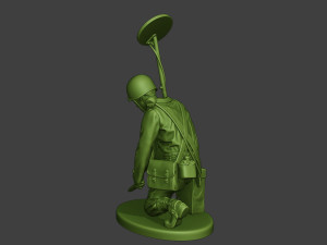 american engineer soldier ww2 searching a9 3D-printmodel