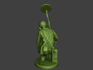 american engineer soldier ww2 searching a9 3D-printmodel