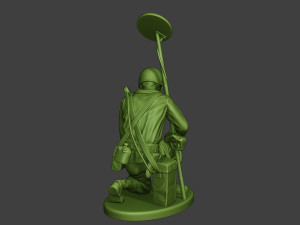 american engineer soldier ww2 searching a9 3D-printmodel