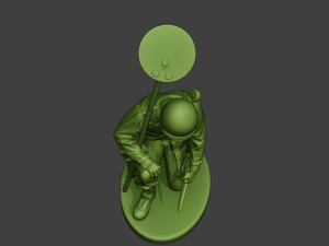 american engineer soldier ww2 searching a9 3D-printmodel
