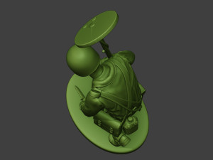 american engineer soldier ww2 searching a9 3D-printmodel
