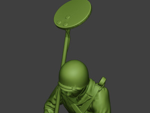 american engineer soldier ww2 searching a9 3D-printmodel