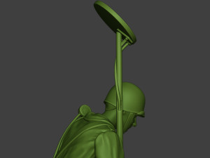american engineer soldier ww2 searching a9 3D-printmodel
