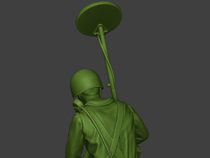 american engineer soldier ww2 searching a9 3D-printmodel