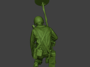 american engineer soldier ww2 searching a9 3D-printmodel