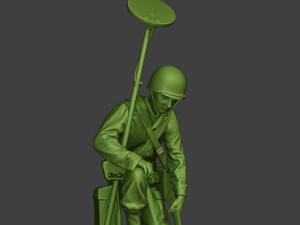 american engineer soldier ww2 searching a9 3D-printmodel
