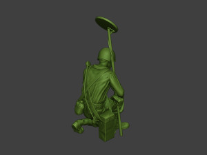 american engineer soldier ww2 searching a9 3D-printmodel