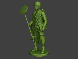 american engineer soldier ww2 stand a9 Model do druku 3D