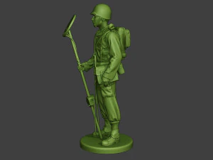american engineer soldier ww2 stand a9 3D Print Model