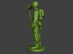 american engineer soldier ww2 stand a9 Model do druku 3D