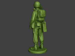 american engineer soldier ww2 stand a9 Model do druku 3D