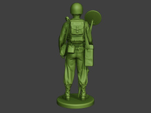 american engineer soldier ww2 stand a9 Model do druku 3D