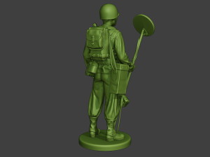 american engineer soldier ww2 stand a9 Model do druku 3D