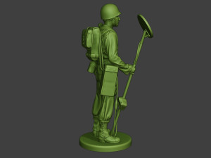 american engineer soldier ww2 stand a9 Model do druku 3D