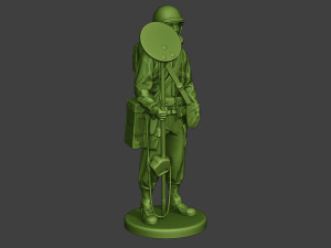 american engineer soldier ww2 stand a9 Model do druku 3D