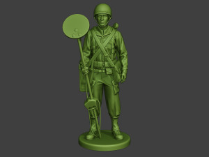 american engineer soldier ww2 stand a9 Model do druku 3D