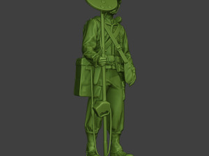 american engineer soldier ww2 stand a9 Model do druku 3D